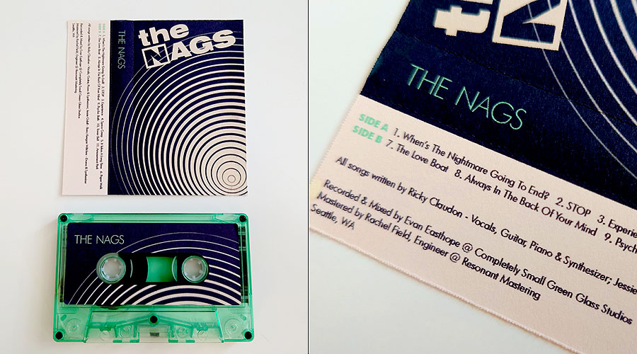 images showcasing the design and typography of the tape cassette